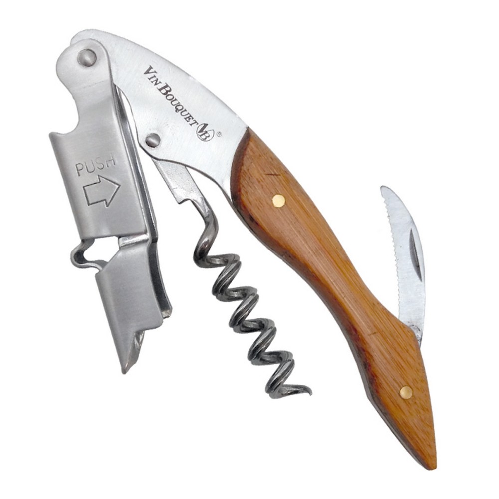 Vin Bouquet Бамбуков  тирбушон с двоен лост